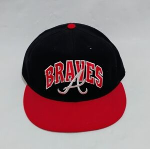 Vintage Annco MLB Atlanta Braves Spell Out Snapback Cap Hat